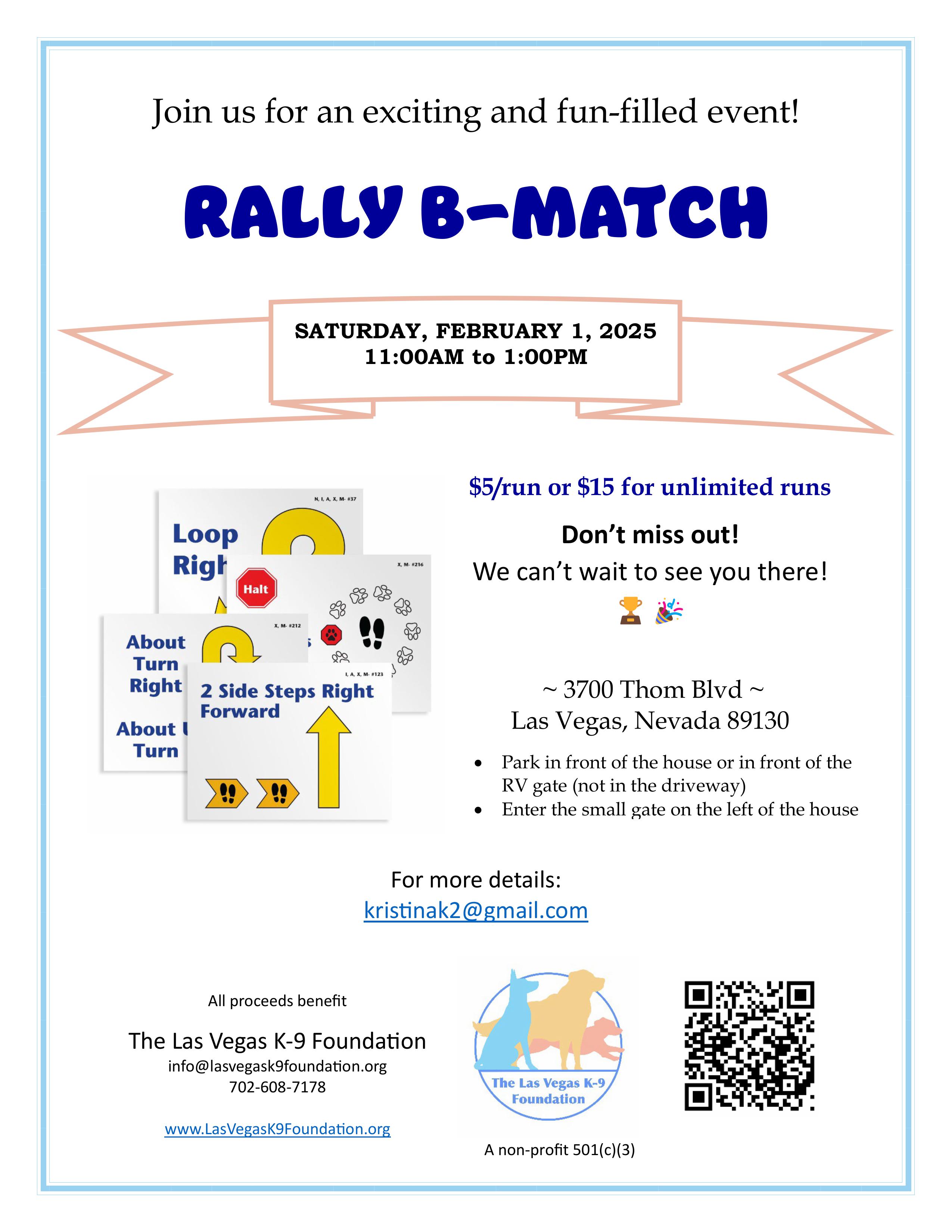 Rally B-Match flyer